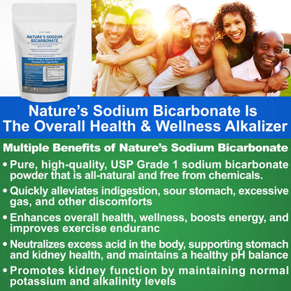 Kidney Restore Nature’s Sodium Bicarbonate — Aluminum-Free Organic Baking Soda