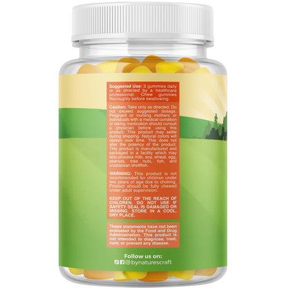 Kids DHA Omega-3 Gummies – Vegan, Fish-Free, Non-GMO | 60 Chews for Brain & Vision
