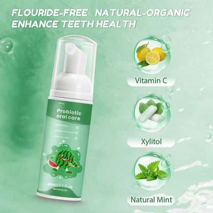 Kids Foam Fluoride Free Toothpaste – Mint Mix for U-Shaped Toothbrush
