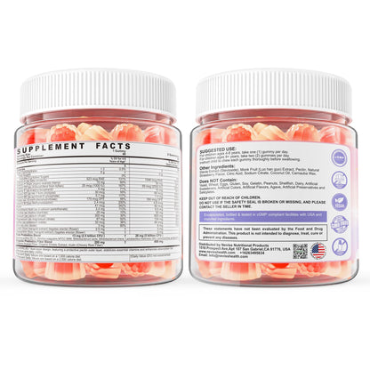 Kids Multivitamin Gummies with Calcium, Probiotics & D3 – 60 Ct