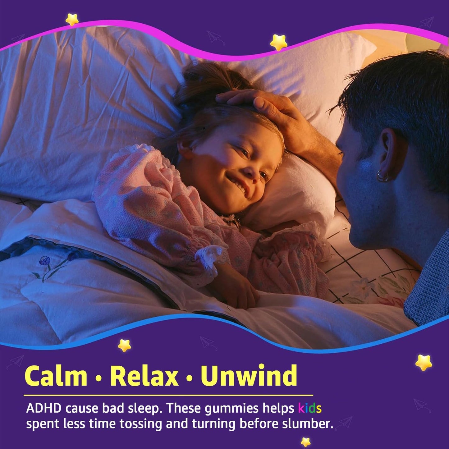Kids Sleep Gummies - Melatonin-Free Sleep Aid with Magnesium Glycinate