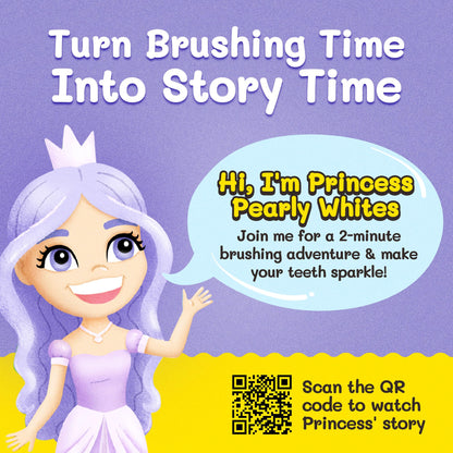 Kids Soft Bristle Princess Toothbrush for Ages 2+ – Replaceable Head, Ergonomic Handle