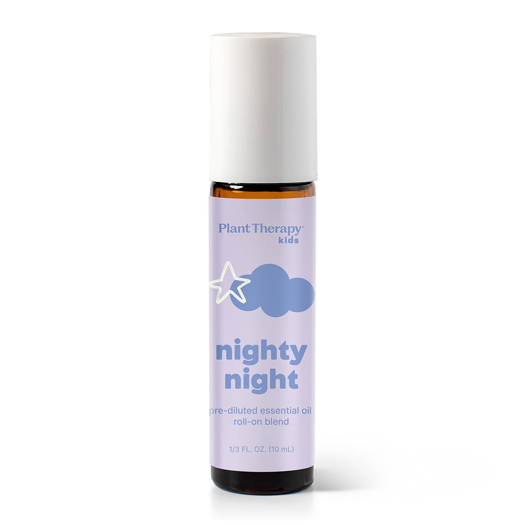 Plant Therapy KidSafe Nighty Night Essential Oil Blend for Sleep 10 mL Roll-On | 100% Pure, Therapeutic Grade