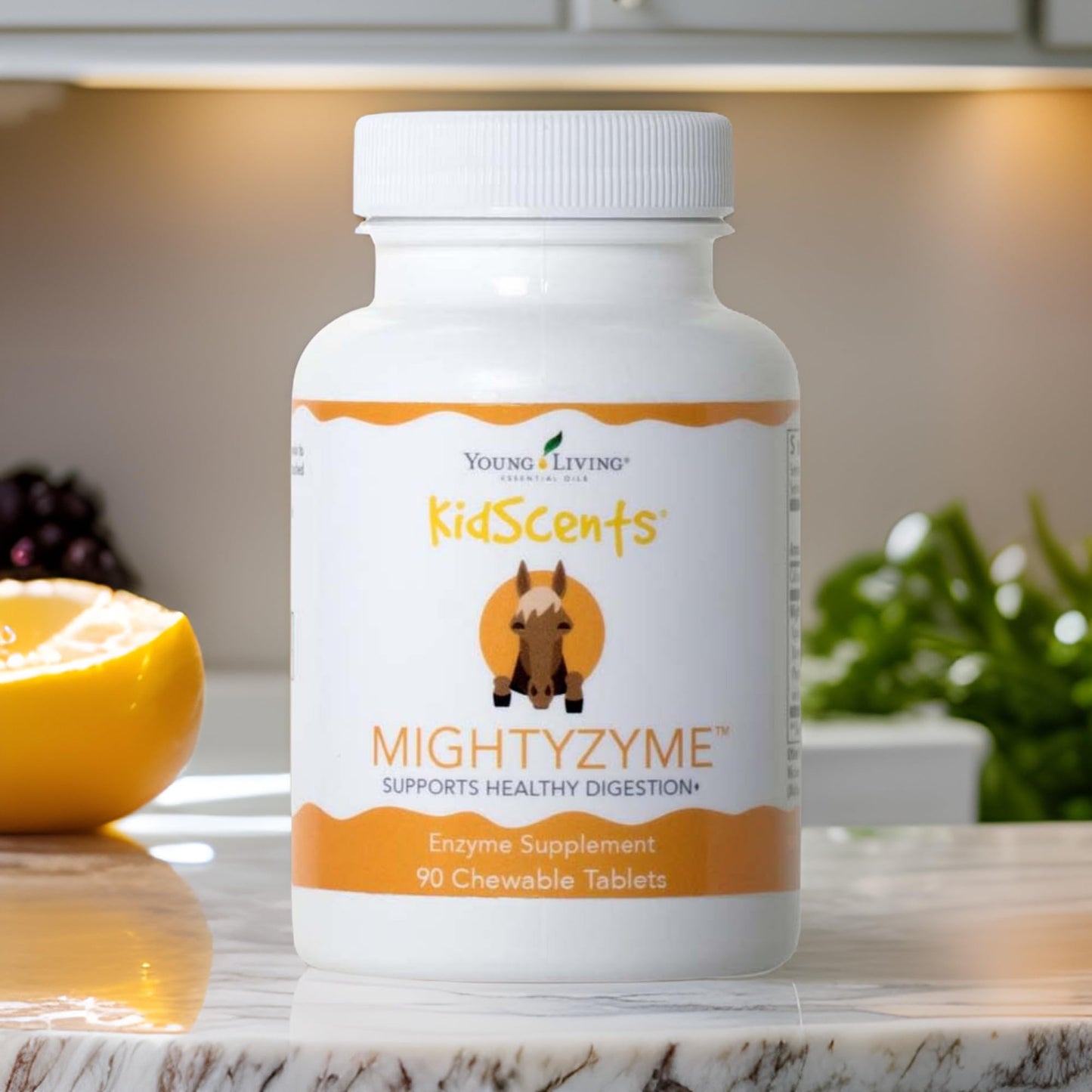 KidScents MightyZyme Chewable Tablets 90 ct | Children's Digestive Enzyme Supplement