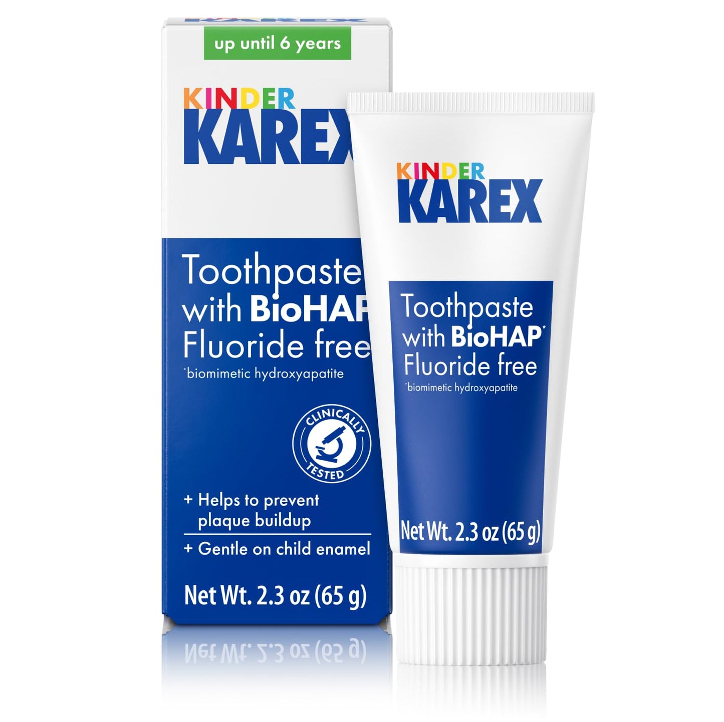 Kinder Karex Hydroxyapatite Kids Toothpaste – Fluoride-Free 2.3 oz (Clinically Tested)