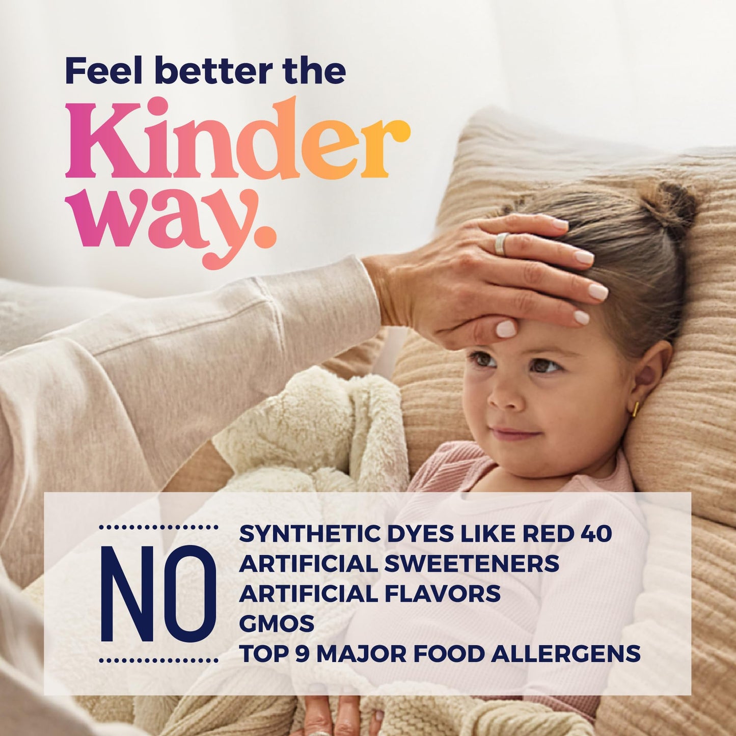 KinderMed Kids' Allergy Medicine with Diphenhydramine HCl – Organic Cherry Flavor, 4 oz (Ages 6-11)