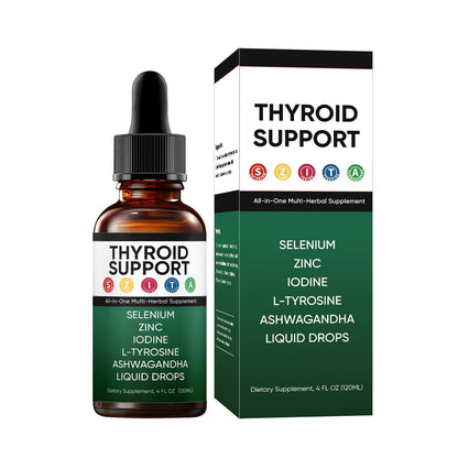 Kindled Thyroid Support Drops – Actora Liquid Supplement with Selenium, Zinc & Iodine (120 ml)