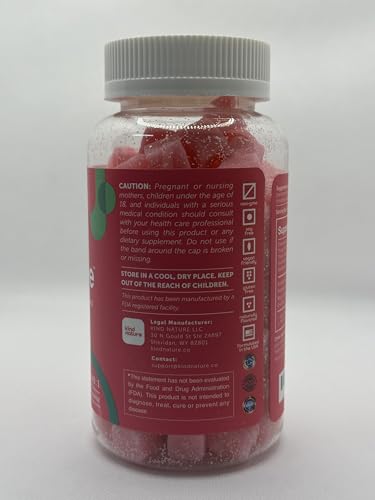 kindnature Myo-Inositol & D-Chiro Inositol Gummies with Vitamin D & Folate – 40:1 Ratio – 30 Day Supply