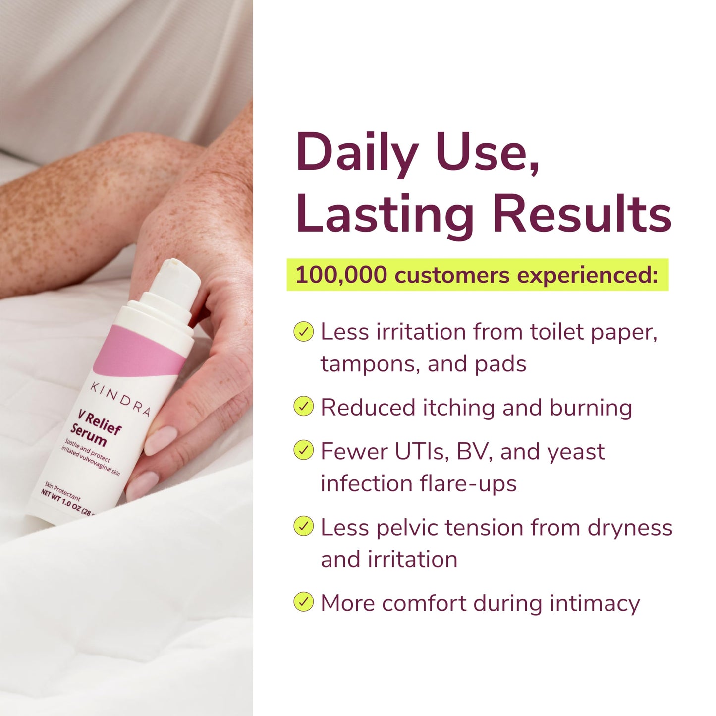 Kindra V Serum XL – Hormone-Free Vaginal Skin Moisturizer for Sensitive Skin
