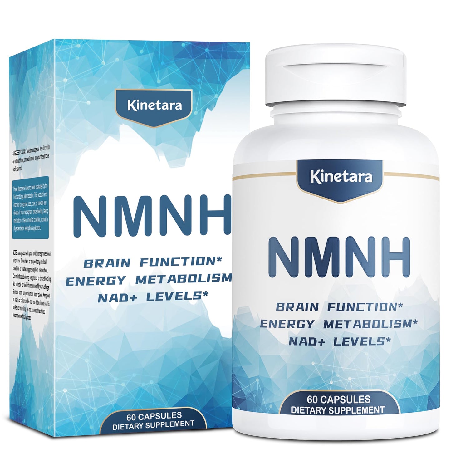 Kinetara NMNH NMN Supplement Alternative – NAD+ Support for Cellular Health & Healthy Aging | 60 Capsules