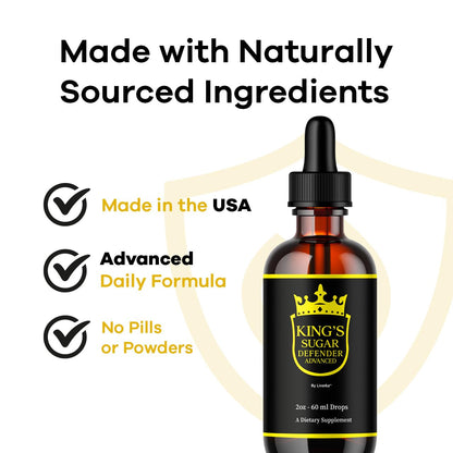 Kings Sugar Defender Drops – Official KingSugar Liquid Formula (1 Month)