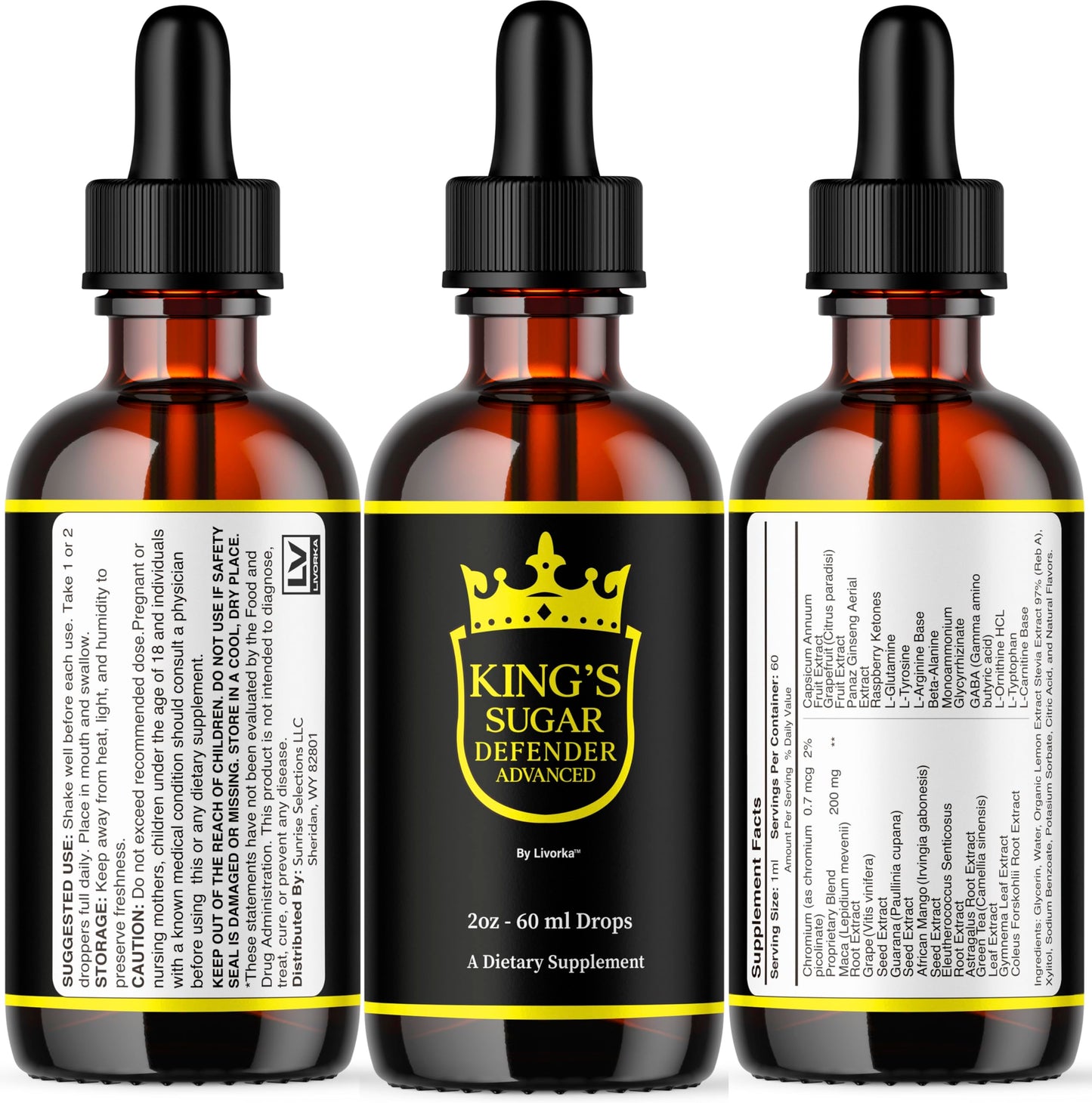 Kings Sugar Defender Drops – Official KingSugar Liquid Formula (1 Month)