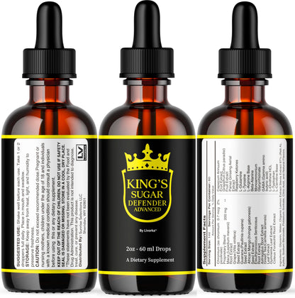 Kings Sugar Defender Drops – Official KingSugar Liquid Formula (1 Month)
