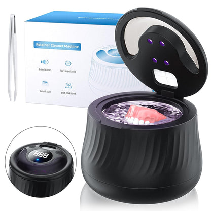 KINTLE Ultrasonic Retainer Cleaner 45kHz – 200ml, 4 Modes, UV Sterilization