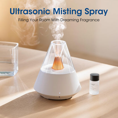 KinYILO Essential Oil Diffuser - 150ml Ultrasonic Aroma Diffuser, Auto-Off, 6-12H, White