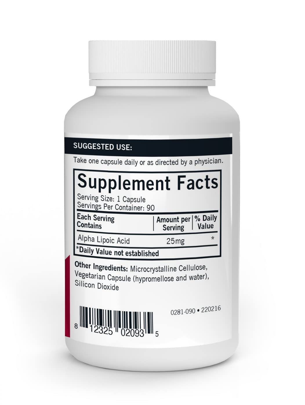 Kirkman - Alpha Lipoic Acid 25 mg - 90 Capsules - Potent Antioxidant - Protects Against Harmful Radicals - Hypoallergenic