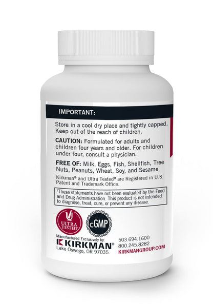 Kirkman - Alpha Lipoic Acid 25 mg - 90 Capsules - Potent Antioxidant - Protects Against Harmful Radicals - Hypoallergenic