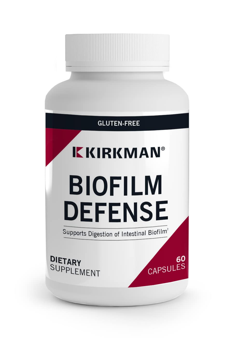 Kirkman Biofilm Defense Disruptor – Lipase & Glucoamylase Enzymes for Digestion | 60 Capsules