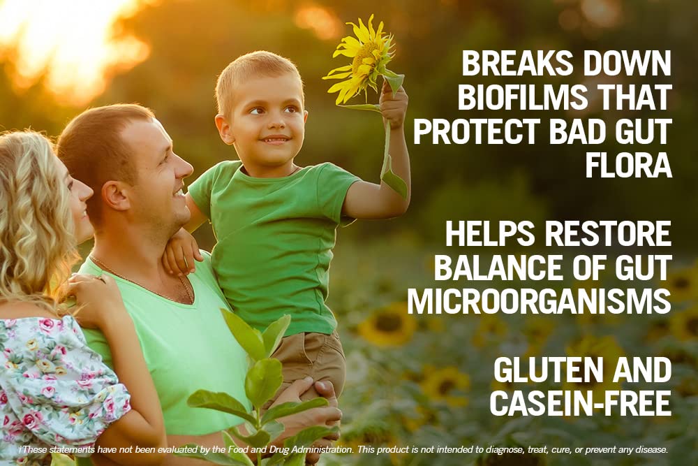 Kirkman Biofilm Defense Disruptor – Lipase & Glucoamylase Enzymes for Digestion | 60 Capsules