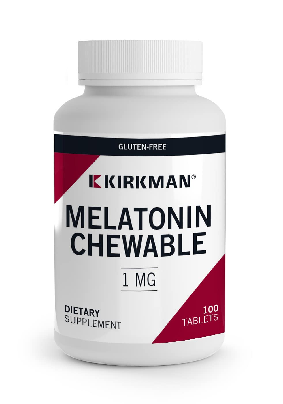 Kirkman Melatonin 1 mg Chewable Tablets – 100 Count – Mint Flavor, Hypoallergenic