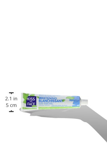 Kiss My Face Gel Teeth Whitening Toothpaste - Fluoride Free, Tea Tree, 13.5 oz (Pack of 3)