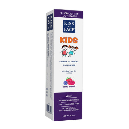 Kiss My Face Kids Toothpaste – Fluoride-Free Berry Flavor, Vegan, 4 oz