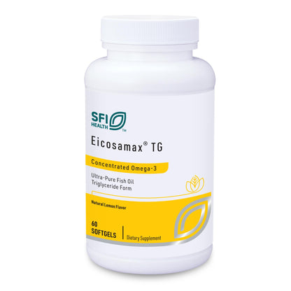 Klaire Labs Eicosamax TG Fish Oil - Ultra Pure Omega-3 (EPA 360 mg / DHA 240 mg) - 60 Softgels