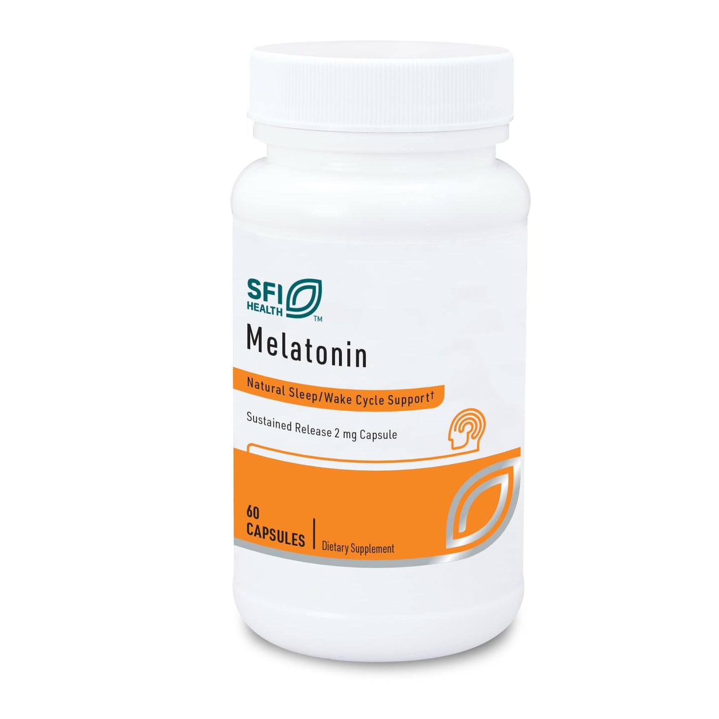 Klaire Labs SFI Health Melatonin-SR 2 mg Capsules (60) | Sustained Time-Release Sleep Support