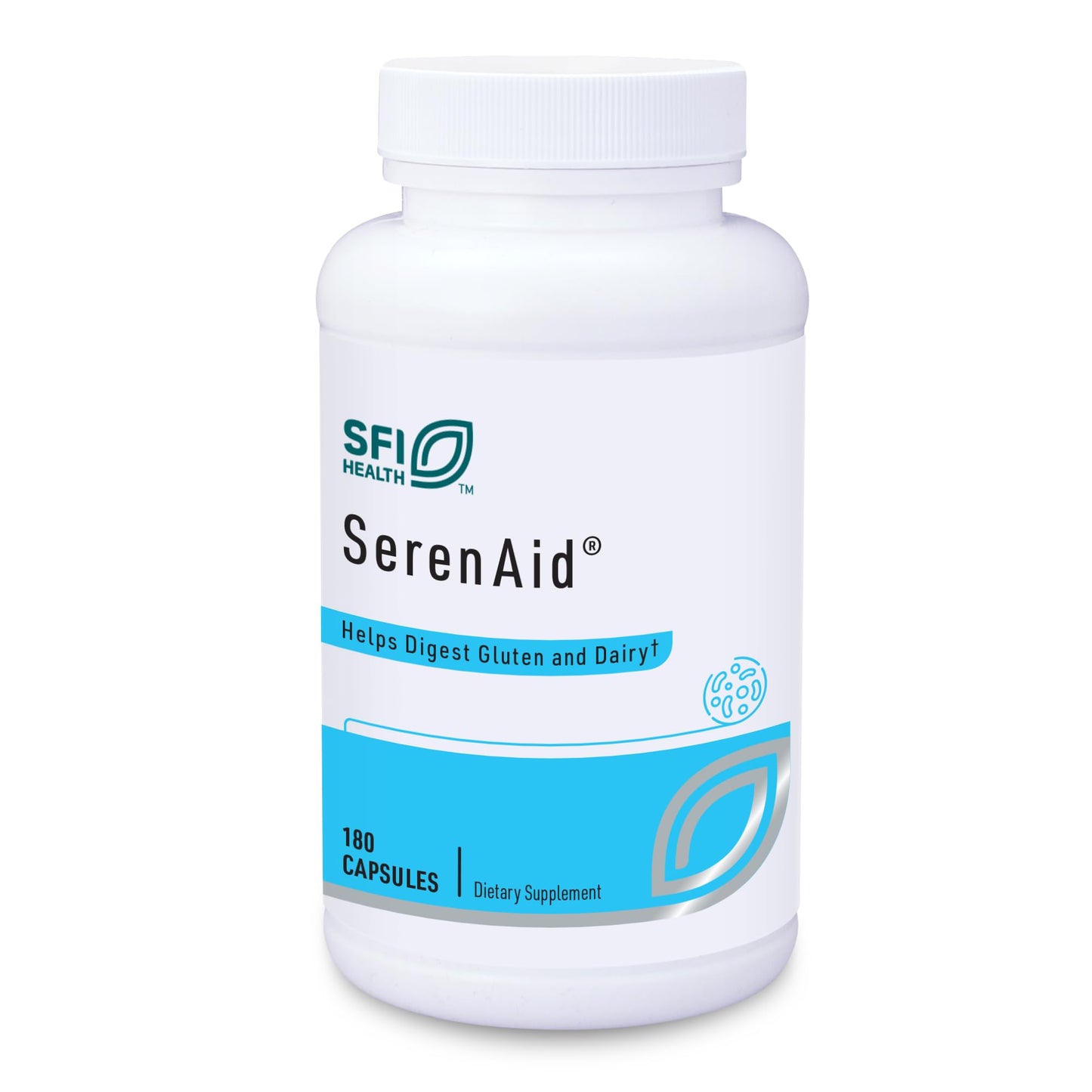 Klaire Labs SerenAid SFI Health - Vegetarian Digestive Enzymes with DPP-IV (180 caps)