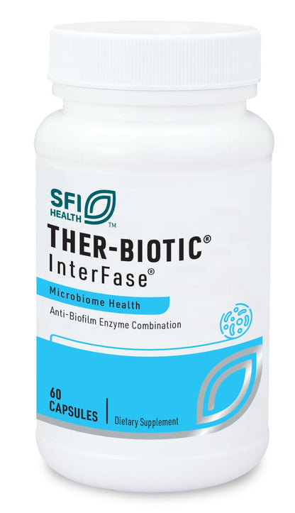Klaire Labs SFI Health Ther-Biotic InterFase - Multi Enzyme Formula for Digestive Health (60 Capsules)