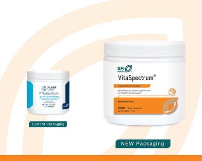 Klaire Labs VitaSpectrum Powder for Kids – Citrus Multivitamin/Mineral (No Copper, Iron, Gluten or Casein) – 30 Servings, 171 g