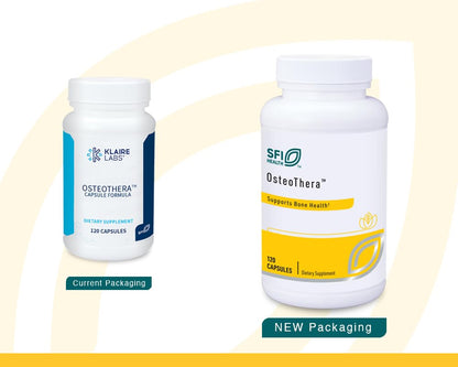 Klaire Labs SFI Health Osteothera Capsules – Hypoallergenic Multifactorial Bone Support (120 Capsules)