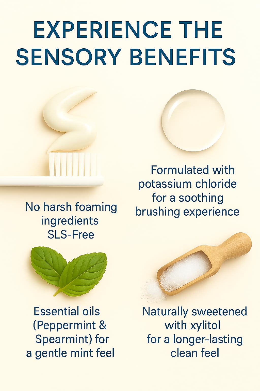 KLARI Fluoride-Free Toothpaste – 7.5% Micro-Hydroxyapatite & 1% Niacinamide | Clean Mint | 4.23 oz