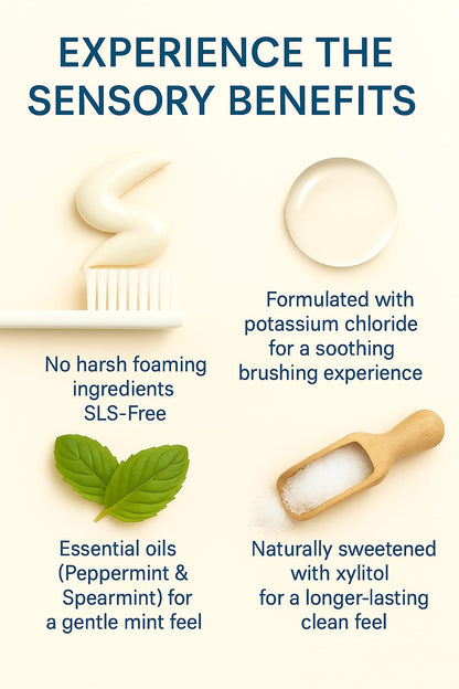 KLARI Fluoride-Free Toothpaste – 7.5% Micro-Hydroxyapatite & 1% Niacinamide | Clean Mint | 4.23 oz