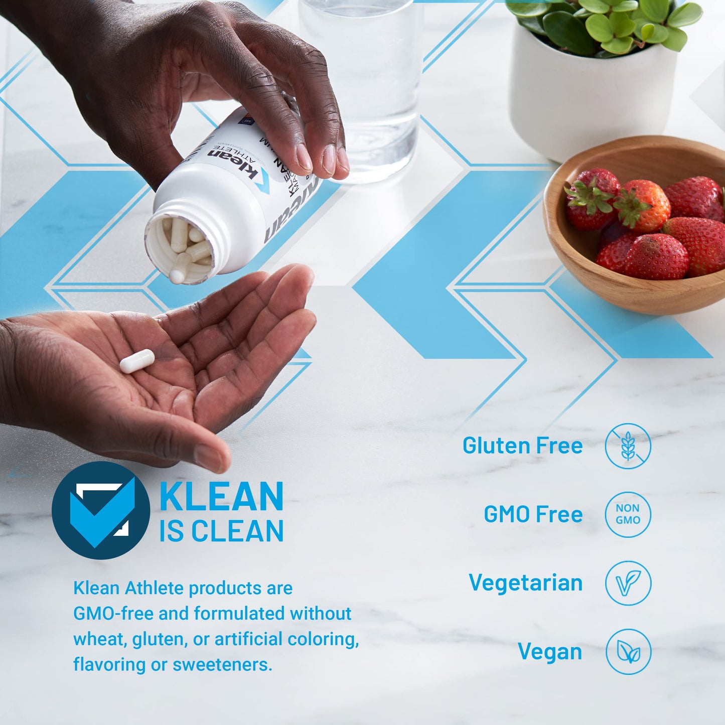 Klean ATHLETE Klean Magnesium | Energy, Muscle Function & Recovery | NSF Certified for Sport | 90 Vegetarian Capsules