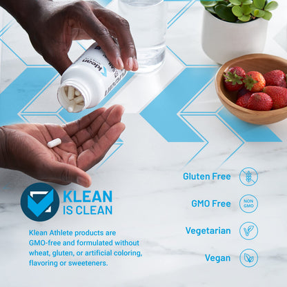 Klean ATHLETE Klean Magnesium | Energy, Muscle Function & Recovery | NSF Certified for Sport | 90 Vegetarian Capsules