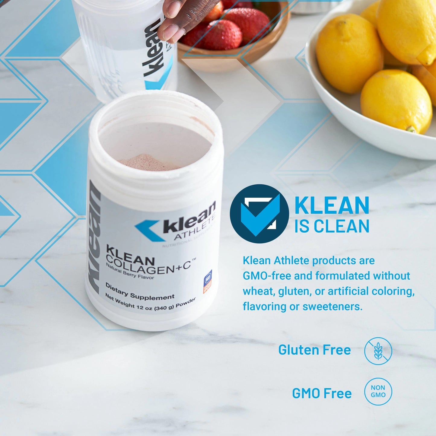 Klean Athlete Klean Collagen+C – Supports Musculoskeletal Health & Performance | 11.8 oz