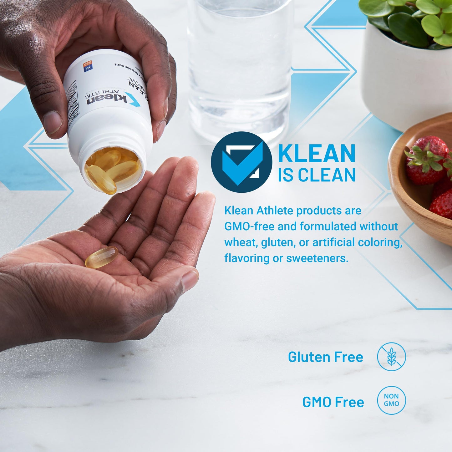 Klean DHA by Klean Athlete – Omega-3 DHA/EPA for Heart & Brain Health (60 Softgels)
