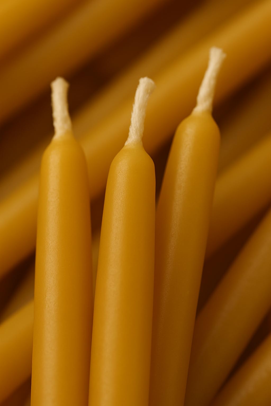 Kline Meditation Beeswax Candles — 20 Minutes of Relaxation, Made in USA (Refill)