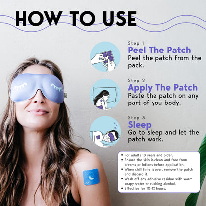 Klova ZSleep Patches for Adults | Natural Sleep Aid with Melatonin, Ashwagandha, Valerian, GABA & L-Theanine | 28 Sleep Patches