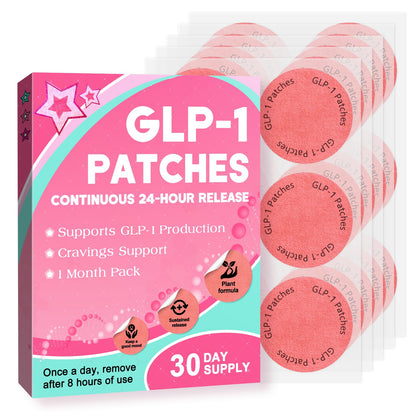 KMLWXD GLP-1 Patches (30 Count) – 8 Hour Long-Lasting Support
