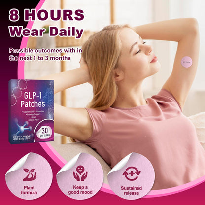KMLWXD GLP-1 Patches | 30-Day Supply | Needle-Free Alternative