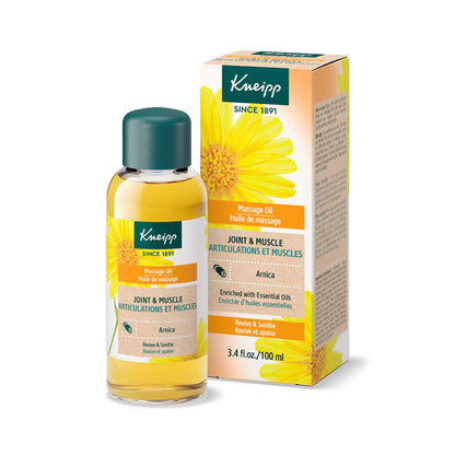 Kneipp Joint & Muscle Arnica Massage Oil – 3.4 fl oz | Vegan