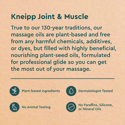 Kneipp Joint & Muscle Arnica Massage Oil – 3.4 fl oz | Vegan