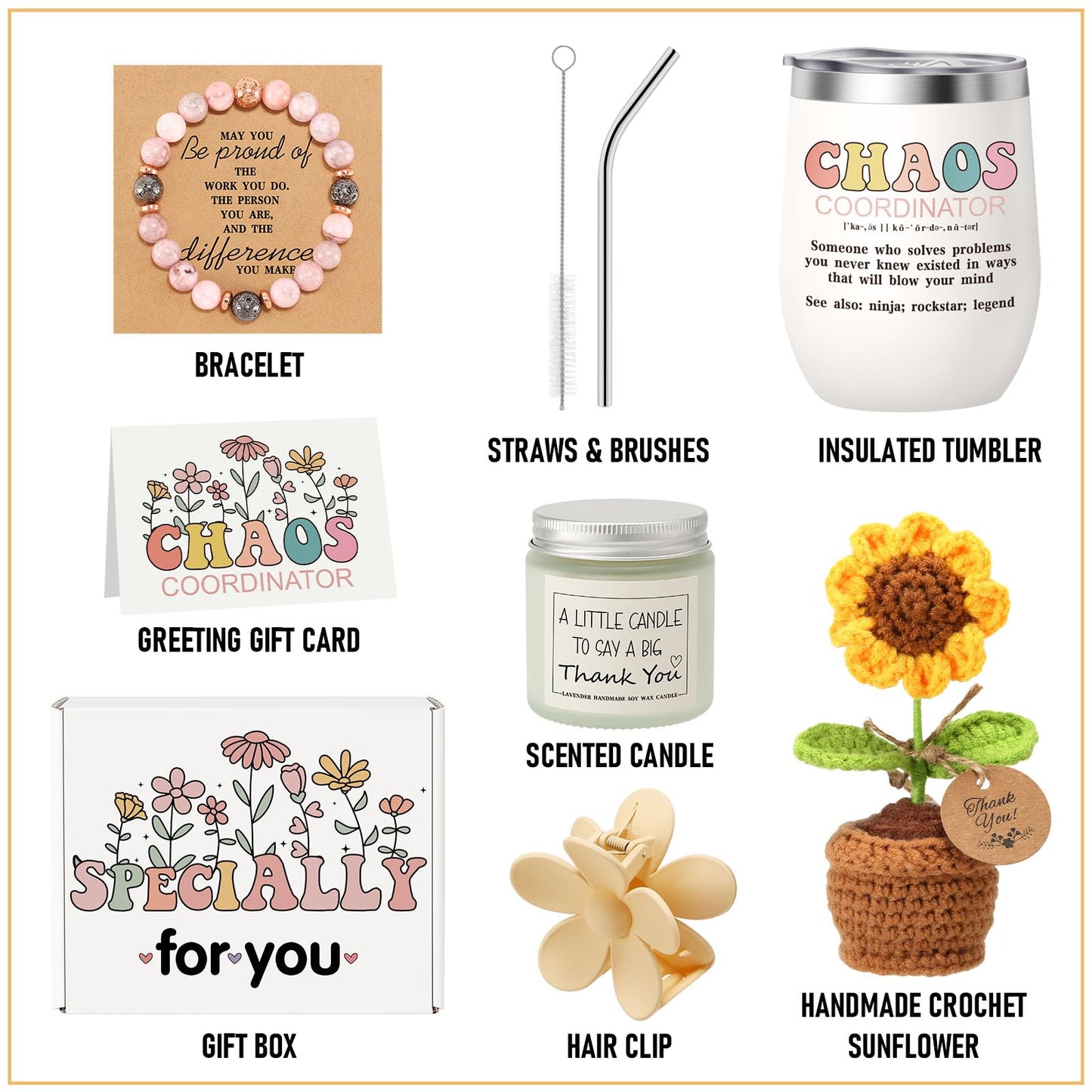 Chaos Coordinator Gifts for Women – Thank You Gifts for Coworkers & Boss Lady