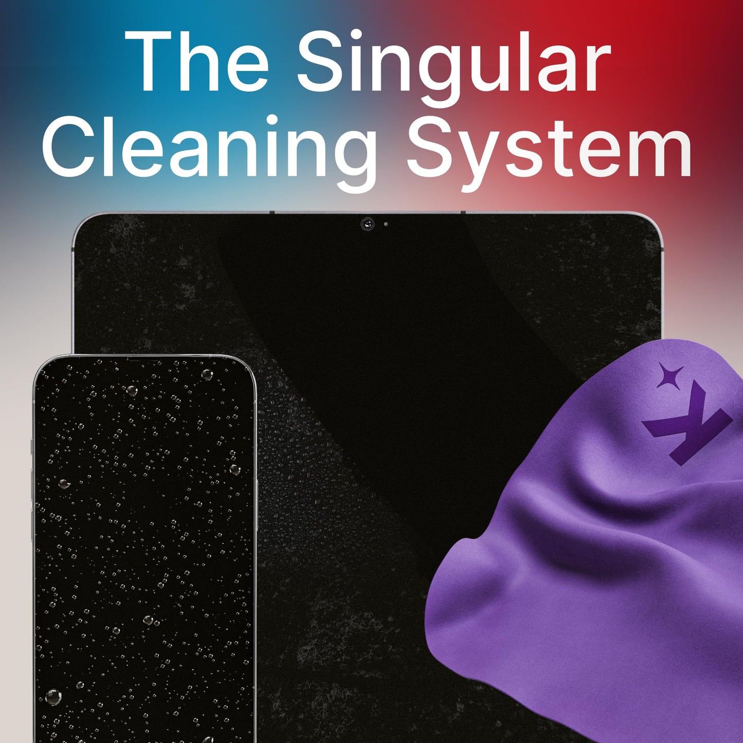 Koala Lens Cleaning Cloth | Japanese Microfiber | Glasses Cleaning Cloths | Eyeglass Lens Cleaner | Eyeglasses, Camera Lens, VR/AR Headset, and Screen Cleaning | Blue & Purple (Pack of 6)
