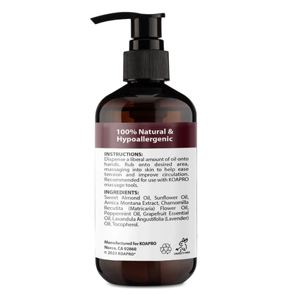 KOAPRO Arnica Massage Oil with Lavender – Pain Relief & Anti-Cellulite (8 oz)