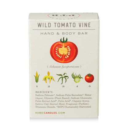 KOBO Plant the Box Wild Tomato Vine Bar Soap (7 oz) | Natural Soap