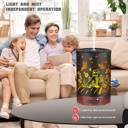 Essential Oils Diffuser | Aromatherapy Diffuser with 7-Color LED Lights | Auto-Off Humidifier