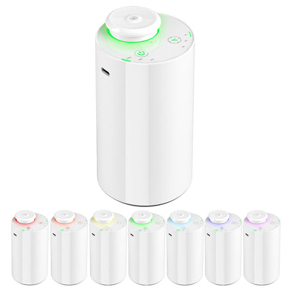 KONCHILE Waterless Essential Oil Diffuser | Battery Powered, 7-Color LED